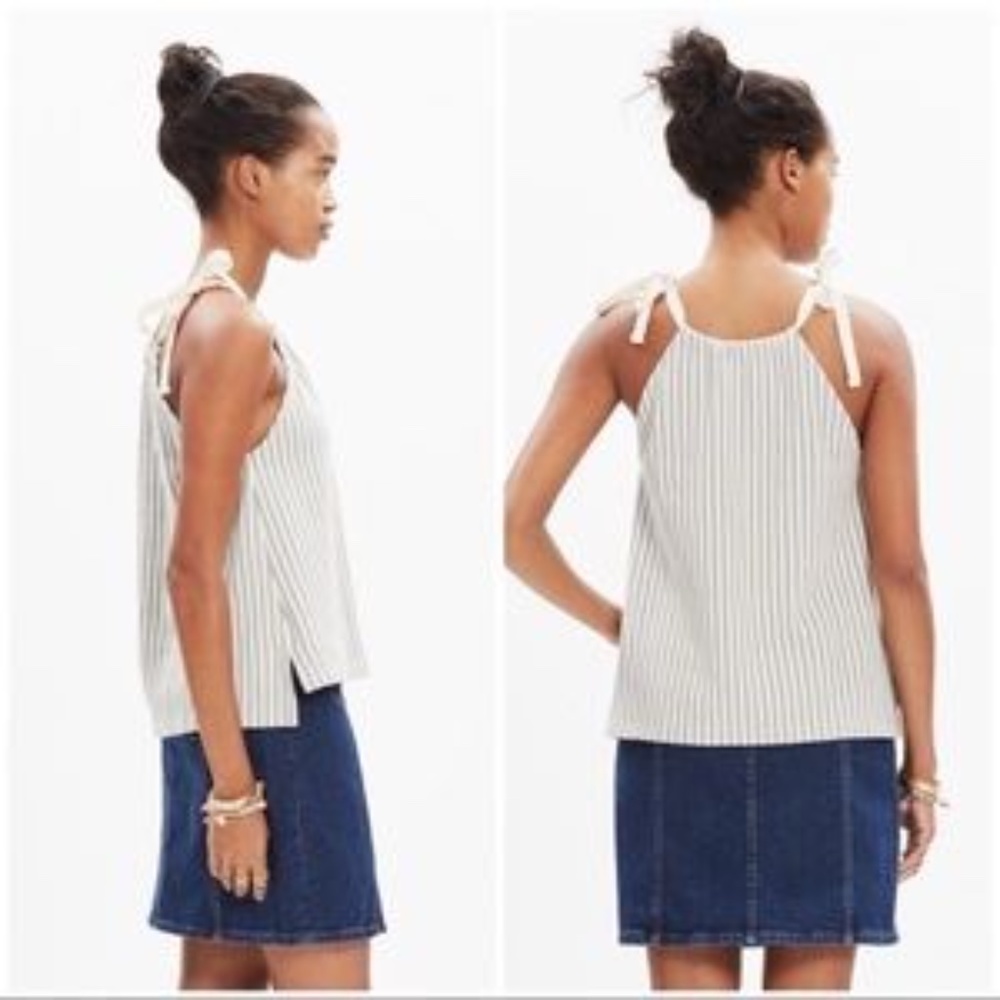Madewell striped tank top